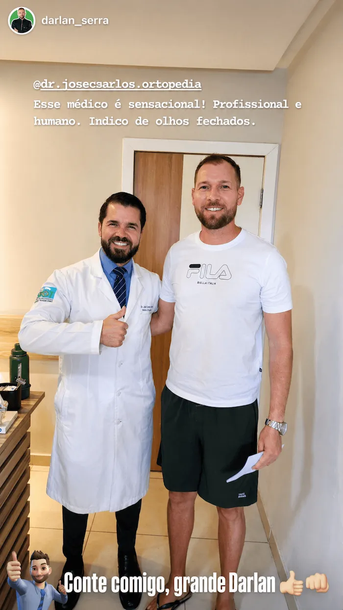 Depoimento de paciente atleta após tratamento ortopédico